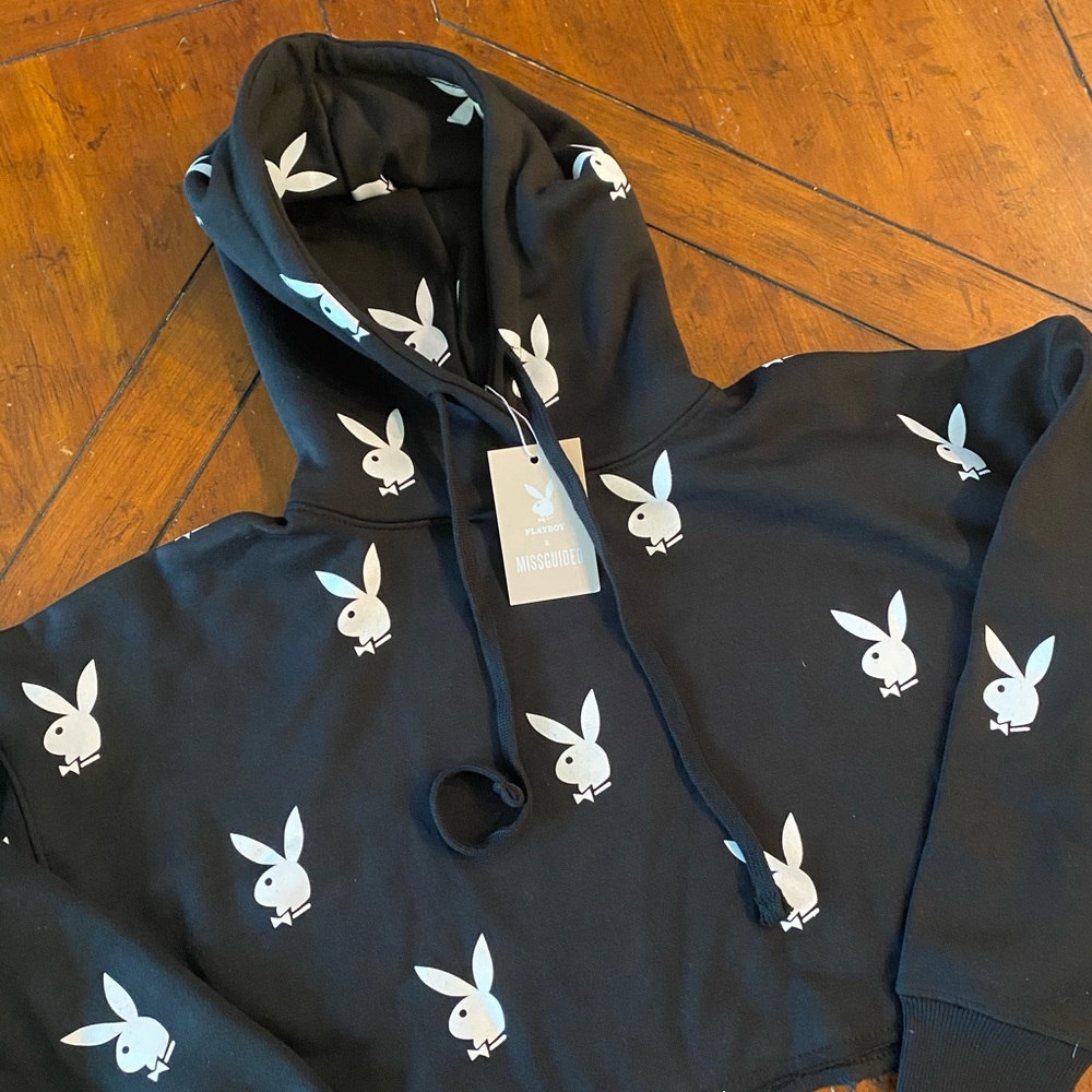 Playboy Cropped Hoodie